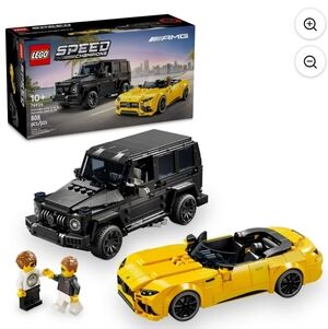 LEGO Speed Champions Mercedes-AMG Set - Black and Yellow Cars
